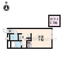 レオパレスプリオール東山 206 ｜ 京都府京都市東山区福稲高原町（賃貸アパート1K・2階・21.06㎡） その2