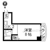 京都府京都市東山区大和大路四条下ル博多町（賃貸マンション1K・3階・22.00㎡） その2