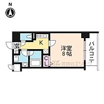 京都府京都市下京区東塩小路高倉町（賃貸マンション1K・3階・26.23㎡） その2