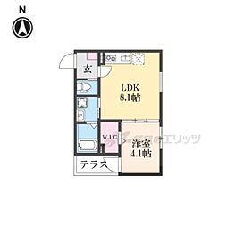 F asecia  Canare 1LDKの間取図画像