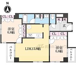 間取図画像 2LDK