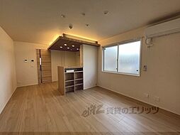 近鉄京都線 上鳥羽口駅 徒歩9分の賃貸アパート 1階1LDKのリビング/ダイニング