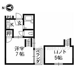 アトレ堺町 2階1Kの間取り