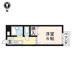 サンライフシティ 1Kの間取図画像
