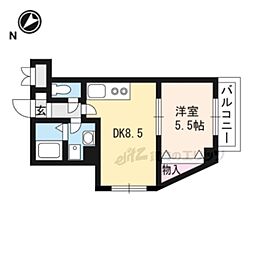 エンゼルパレス 1DKの間取図画像