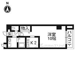 プログレスふなはし 1Kの間取図画像