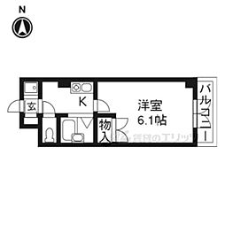 D'sLYRA 1Kの間取図画像