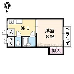プチメゾンKT 1DKの間取図画像
