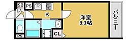 大阪市都島区都島南通2丁目マンション 1Kの間取図画像