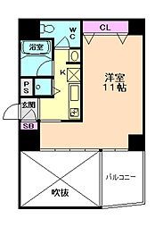コートハウス 1Kの間取図画像