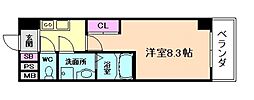 ウェルフォート十三本町 1Kの間取図画像