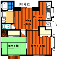 プラムハウス 101 ｜ 東京都小平市花小金井４丁目24-5（賃貸アパート2LDK・1階・52.99㎡） その2