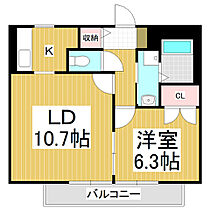 Ｓｕｒｐｌｕｓ　Ｓｏｕｔｈ・ｉ  ｜ 長野県安曇野市豊科（賃貸アパート1LDK・1階・46.50㎡） その2