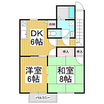 シャイニーヒルズ  ｜ 長野県安曇野市三郷明盛（賃貸アパート2DK・1階・56.20㎡） その2