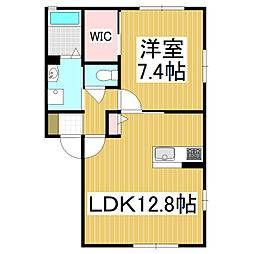 Athlete 1LDKの間取図画像