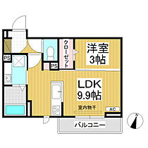 グランスクエア　IV番館  ｜ 長野県長野市鶴賀（賃貸アパート1LDK・2階・32.05㎡） その2