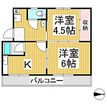 コーポ吉田  ｜ 長野県長野市吉田4丁目（賃貸マンション2K・1階・38.00㎡） その2