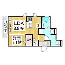 エスポワール七瀬  ｜ 長野県長野市大字鶴賀七瀬（賃貸アパート1LDK・2階・33.00㎡） その2