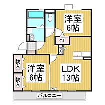 アヴェニューはなみずきA  ｜ 長野県長野市豊野町豊野（賃貸アパート2LDK・3階・61.62㎡） その2