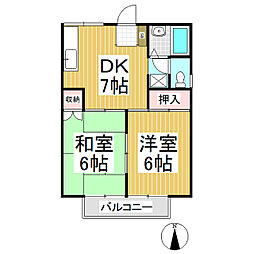 間取図画像 2DK