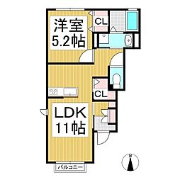 間取図画像 1LDK