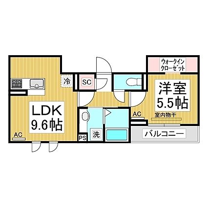 トリシア三輪_間取り_0