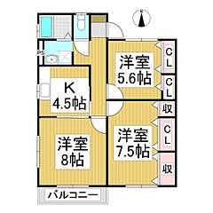 物件の間取り