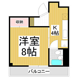 嶋太ビル 1Kの間取図画像