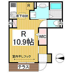グレイス・ドミール ワンルームの間取図画像