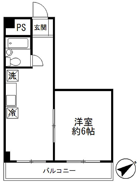 メゾンド24 203｜東京都調布市上石原2丁目(賃貸マンション1LDK・2階・28.28㎡)の写真 その2