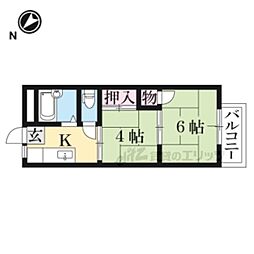 プラザエイト 2Kの間取図画像