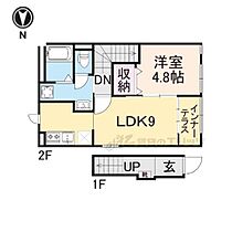 滋賀県米原市下多良1丁目（賃貸アパート1LDK・2階・41.98㎡） その2