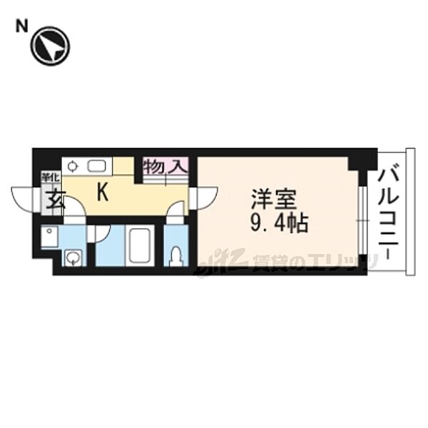 エンゼルプラザ瀬田駅前 710｜滋賀県大津市大萱1丁目(賃貸マンション1K・7階・27.72㎡)の写真 その2