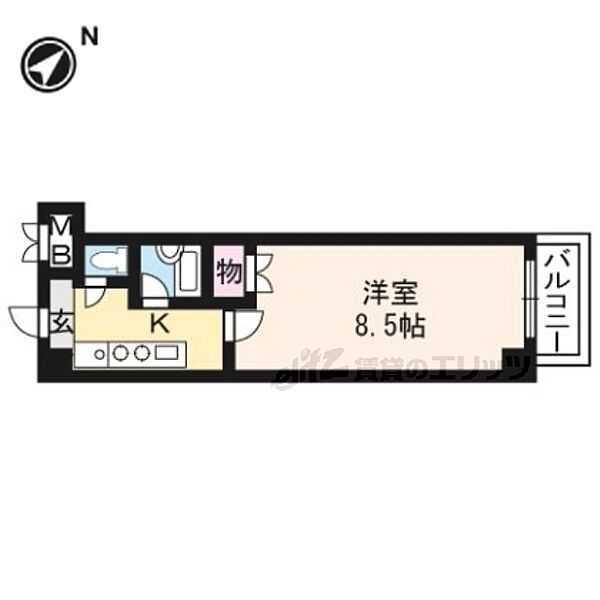 アートプラザ野路 3020｜滋賀県草津市野路東４丁目(賃貸マンション1K・3階・25.47㎡)の写真 その2