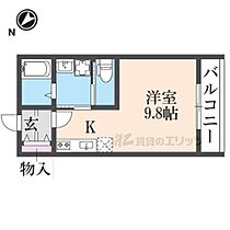 セルフィーユ下之郷 202 ｜ 滋賀県守山市下之郷1丁目字向八代（賃貸アパート1R・2階・25.67㎡） その2