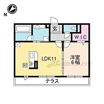 Ｌｅ　ｃｉｅｌ　I 302 ｜ 滋賀県草津市矢倉１丁目（賃貸アパート1LDK・3階・42.55㎡） その2