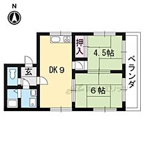 ブライトンハイツ 102 ｜ 滋賀県大津市神領3丁目（賃貸アパート2LDK・1階・49.14㎡） その2