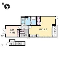 滋賀県栗東市上鈎（賃貸アパート1LDK・1階・49.89㎡） その2