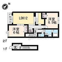 滋賀県東近江市五個荘竜田町（賃貸アパート2LDK・2階・58.86㎡） その2