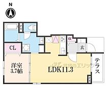 滋賀県彦根市古沢町（賃貸アパート1LDK・1階・37.13㎡） その2