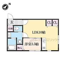 ルアナ 105 ｜ 滋賀県東近江市ひばり丘（賃貸アパート1LDK・1階・33.00㎡） その2