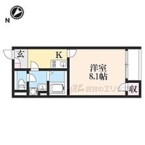 滋賀県草津市東草津1丁目（賃貸アパート1K・2階・26.09㎡） その2