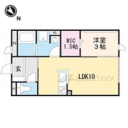 トランクライン　エイト 2階1LDKの間取り