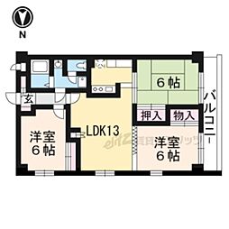 グラシエール瀬田 1階3LDKの間取り