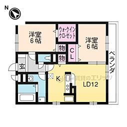 REED OTT’SII 2階2LDKの間取り