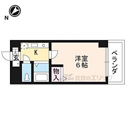 パレ南笠佐わらび 1Kの間取図画像