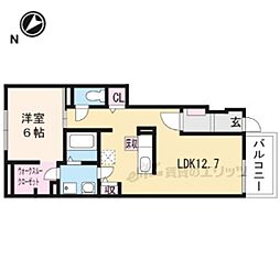 プライムレジェンド 1LDKの間取図画像
