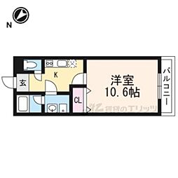 グラン・ユニヴェール 1Kの間取図画像