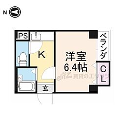 メゾン蔵 1Kの間取図画像