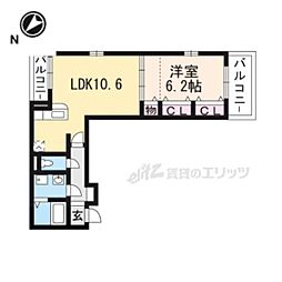アルティミーノ1 1LDKの間取図画像